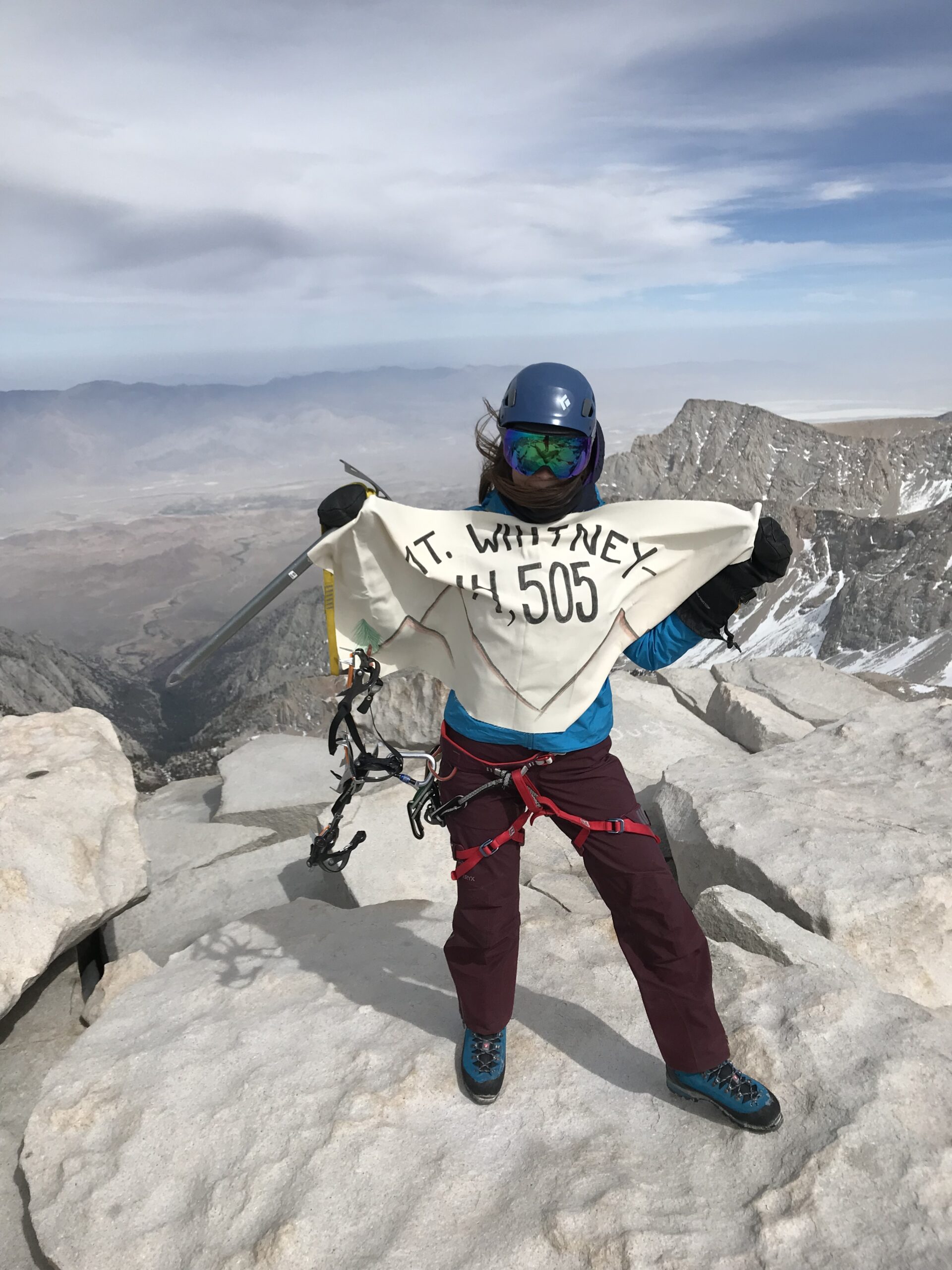 Picture at the summit of Mt. Whitney during a winter trip.