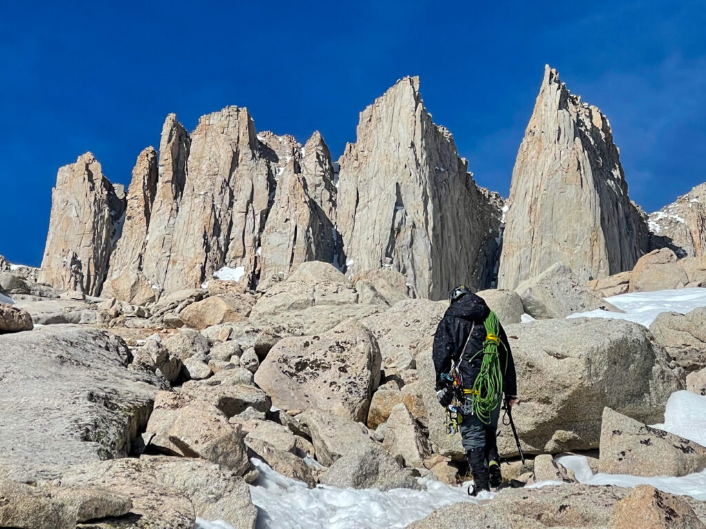 Preparing to start the Mountaineer's Route up Mt. Whitney.