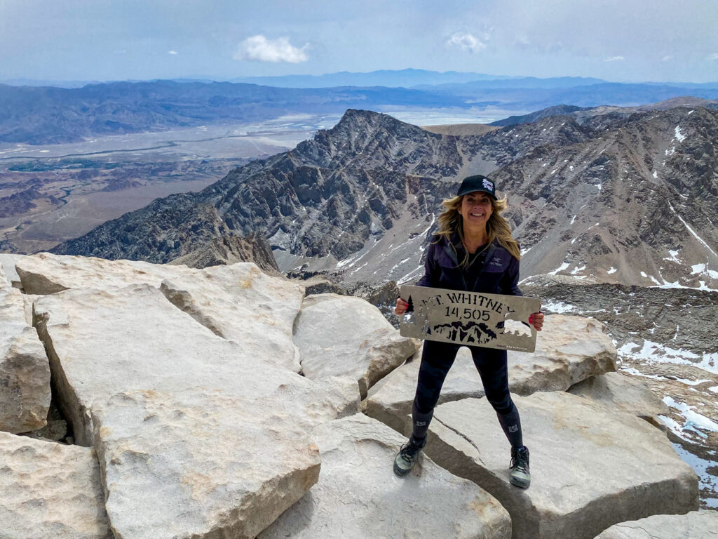 Summit of Mt. Whitney during a fall trip.