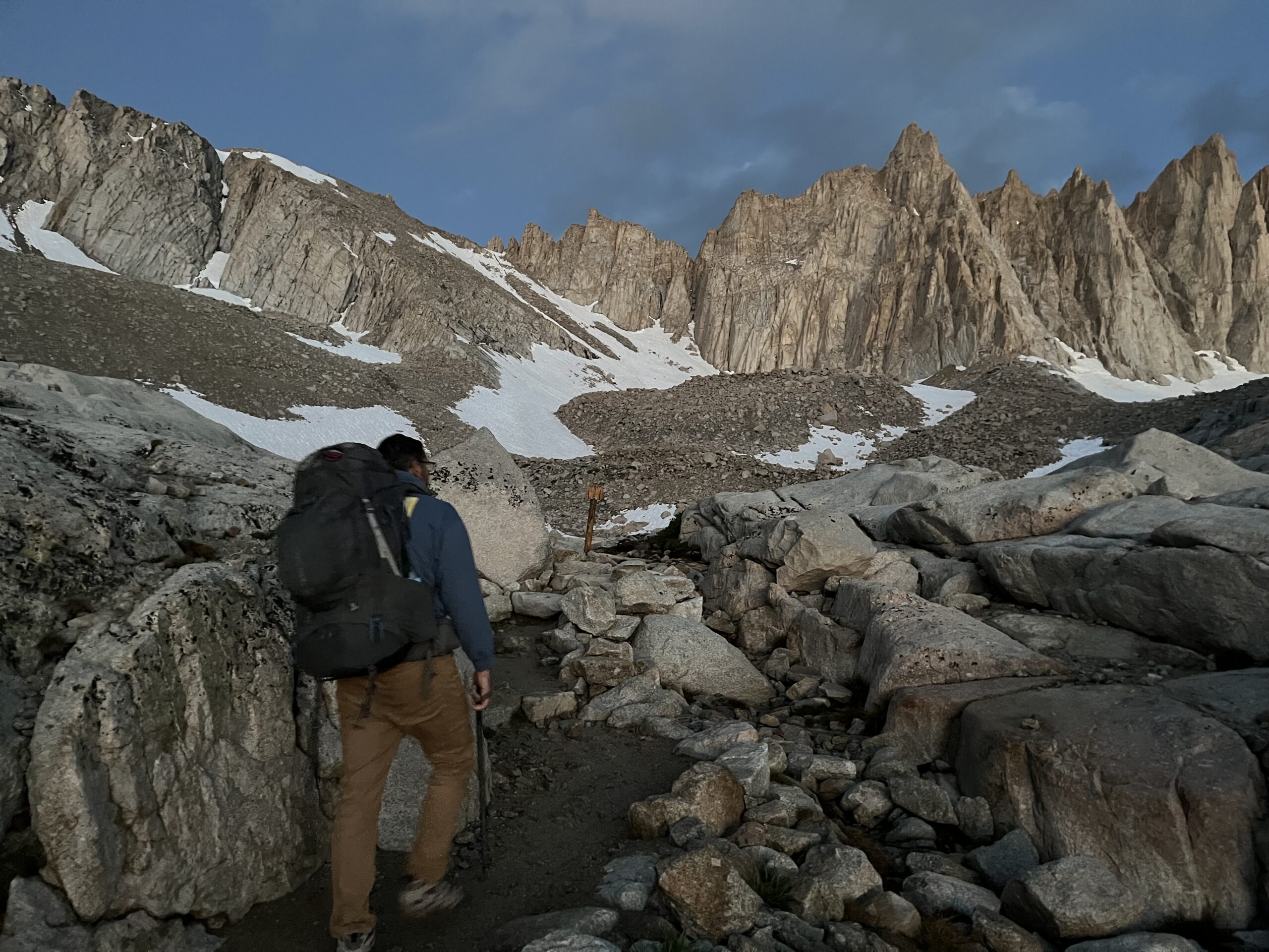 Hiking the regular route of Mt. Whitney.