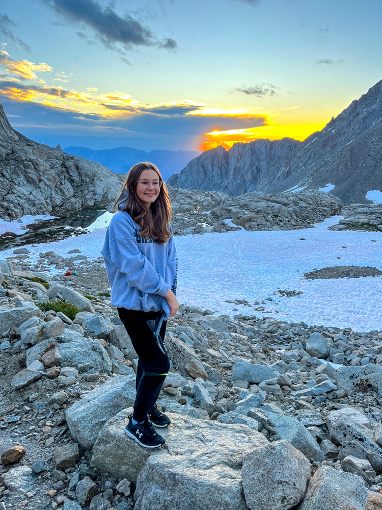 Morning hike up Mt. Whitney.