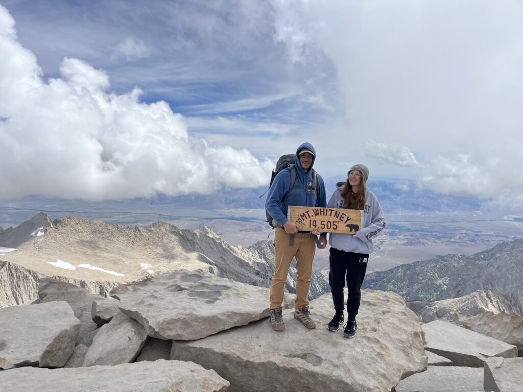 Picture at the summit of Mt. Whitney during a group trip.